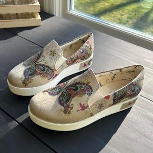 Unique Butterfly slip on sneakers